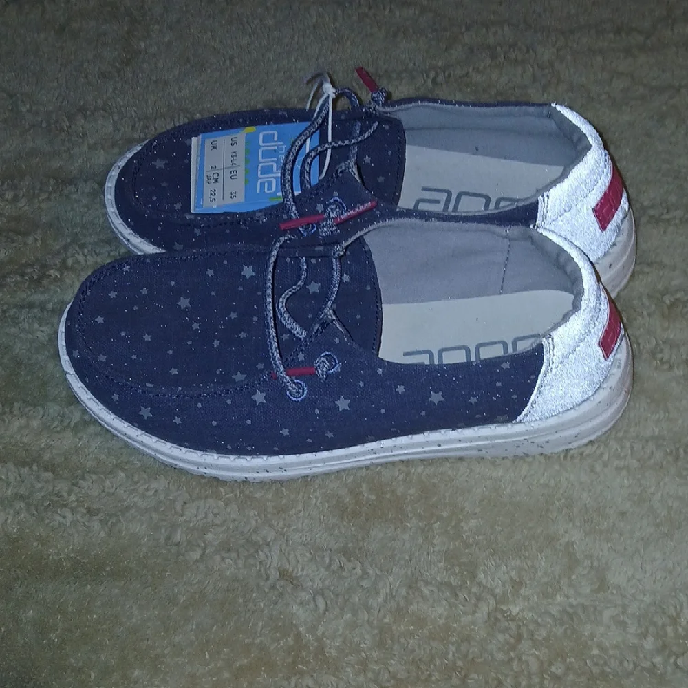 Hey Dude Blue Moccasins Lightweight Casual Shoes
